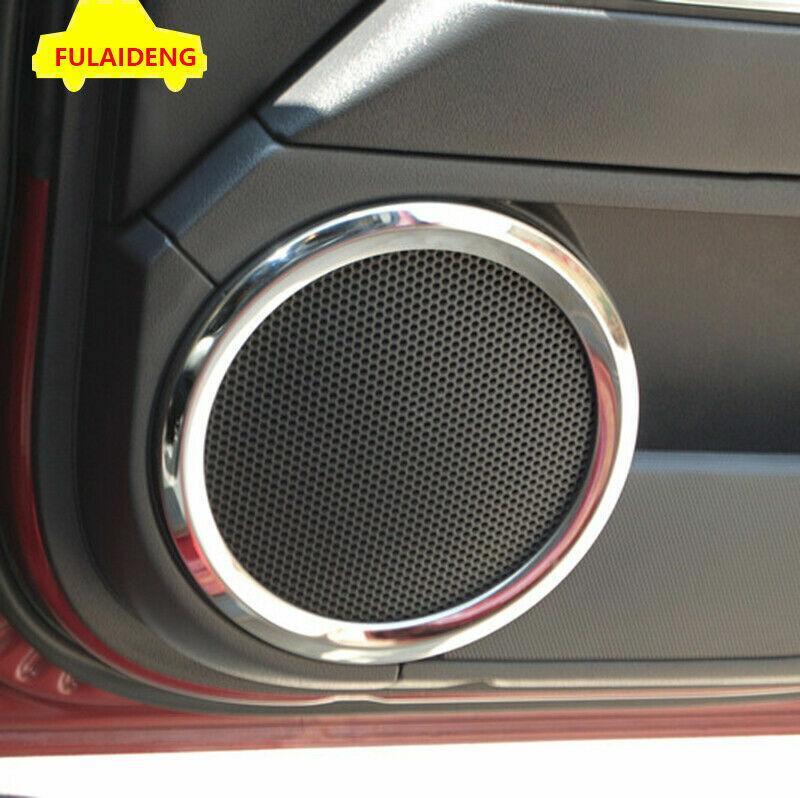 4p for jeep patriot compass 2011-2016 ABS Chrome Interior door speaker ring trim