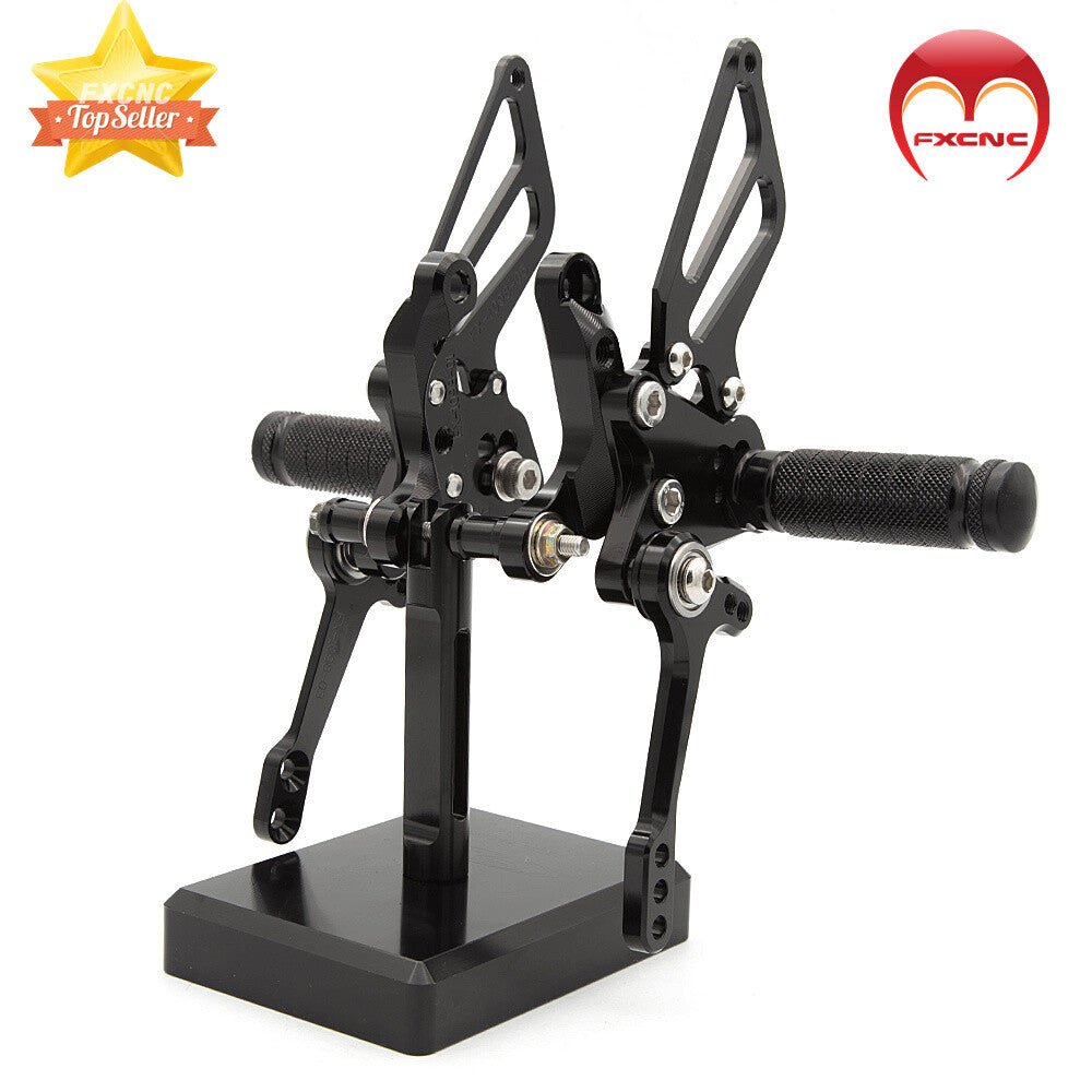 CNC geared foot spikes and GP spike kit for Ducati 848/848 EV0 2008 - 2013 (Aluminum)