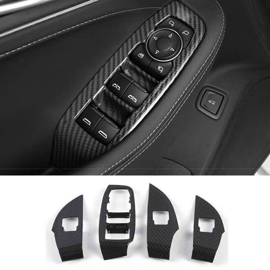 for Cadillac CT5 2020-2024 carbon fibre ABS Window Lift Glass Switch Lift Panels