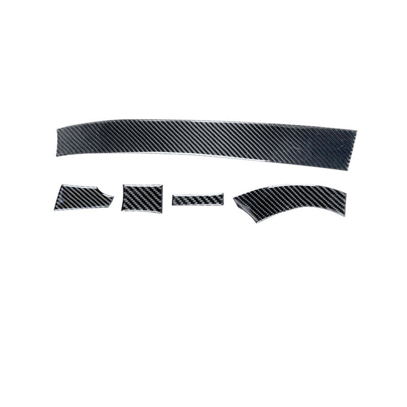 5Pcs Carbon Fiber Center Control Decorative Trim for Toyota Highlander 2008-2013