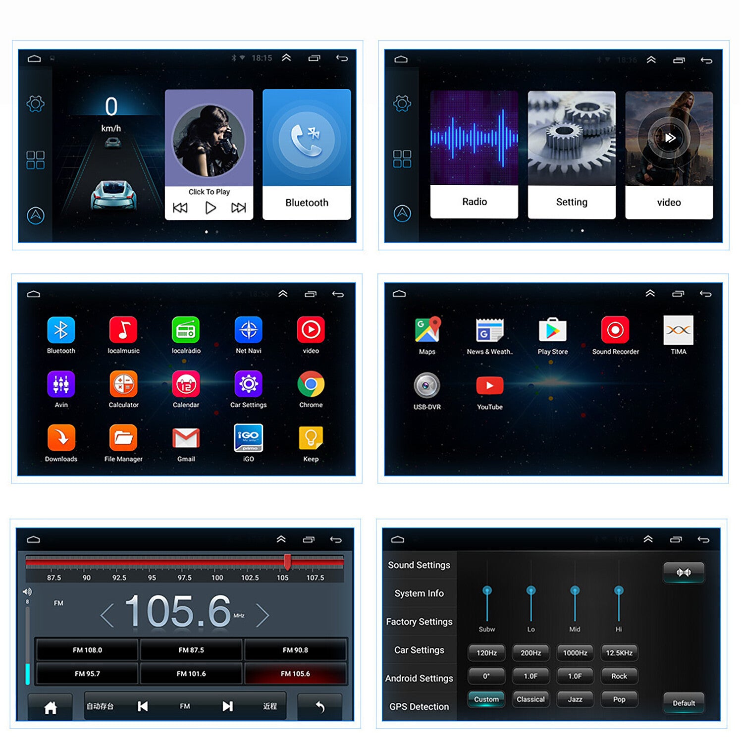 Car Stereo GPS Radio Navi Wifi CarPlay Android 12 for Toyota Highlander 2009-14
