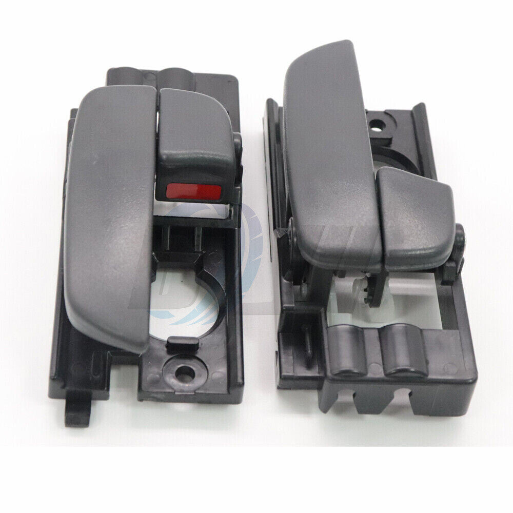 Set of 2 Door Handle Front Left  Right Black Interior For 07-11 for Hyundai Accent