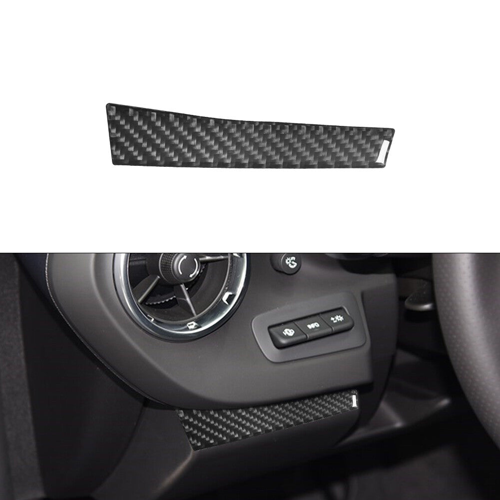 Carbon Fiber Dashboard Decorative Cover Trim for Chevrolet Camaro 2016-2018