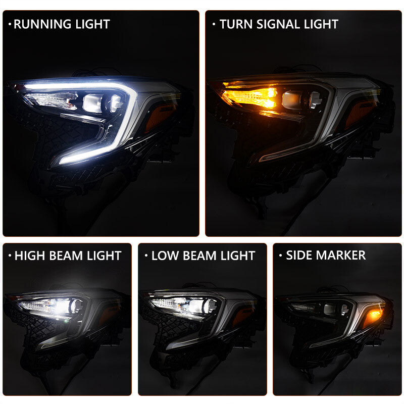 2P for 2018-2021 for GMC Terrain Factory HID/Xenon Headlights with LED DRL Projector