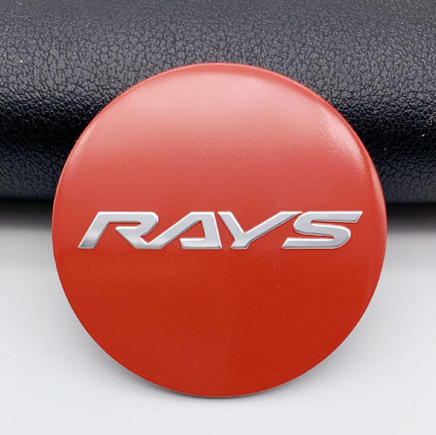 4x45mm Light Red Wheel Center Sticker, Rim Sticker, Edge Sticker, Logo