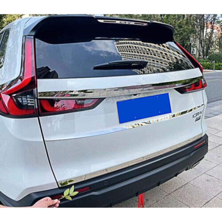 for Honda CR-V 2023-2024 Chrome S.Steel Rear Door Trunk Lid Tailgate Strip Trim