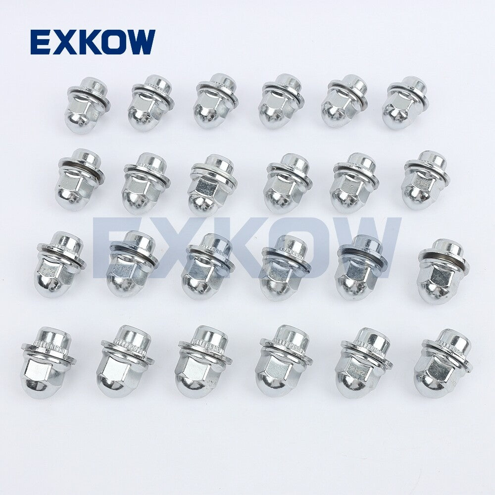 24x Shank Washer Alloy Wheel Nut fits for Mitsubishi Pajero NS Triton ML Lancer GTO