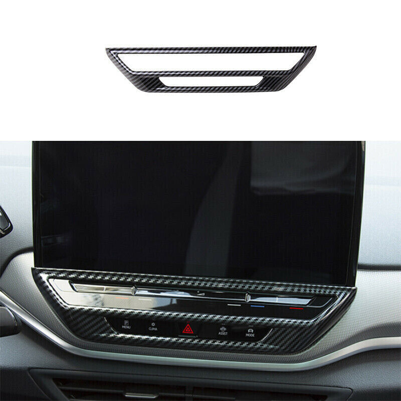 Carbon Fiber Console AC Button Switch Cover Trim for Volkswagen ID.4 2021-2023