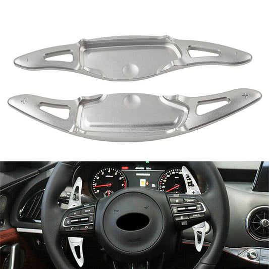 Silver Steering Wheel Paddle Shifter Extension For 18-up for Kia Stinger CK K8