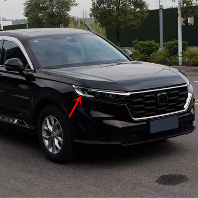for Honda CRV CR-V 2023 2024 Chrome Front Headlight Lamp Eyebrow Strips Trim