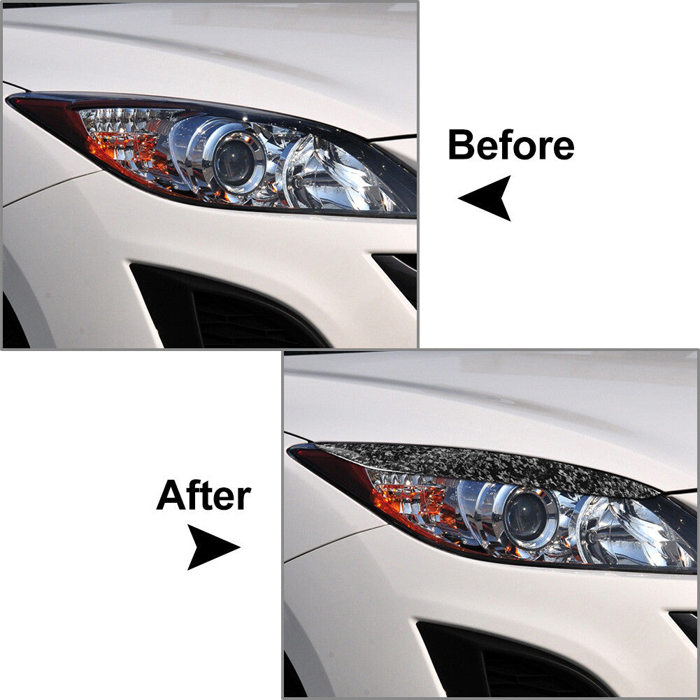 Headlight Eyebrow Eyelid Cover for Mazda 3 BL 2009-2013