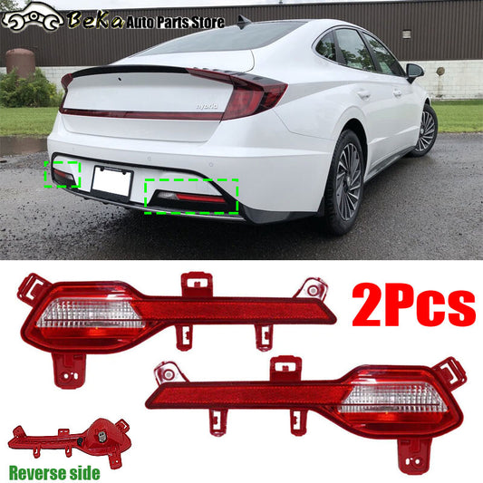 2-Pack for Hyundai Sonata 2020/2021 Dual Rear Bumper Reflector Taillights
