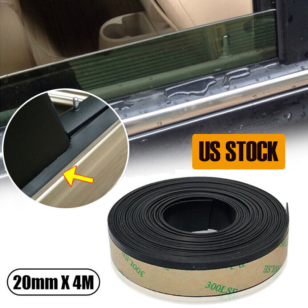 Rubber Seal Strip Front Rear Side Window Trim Edge Weatherstrip Guard Universal