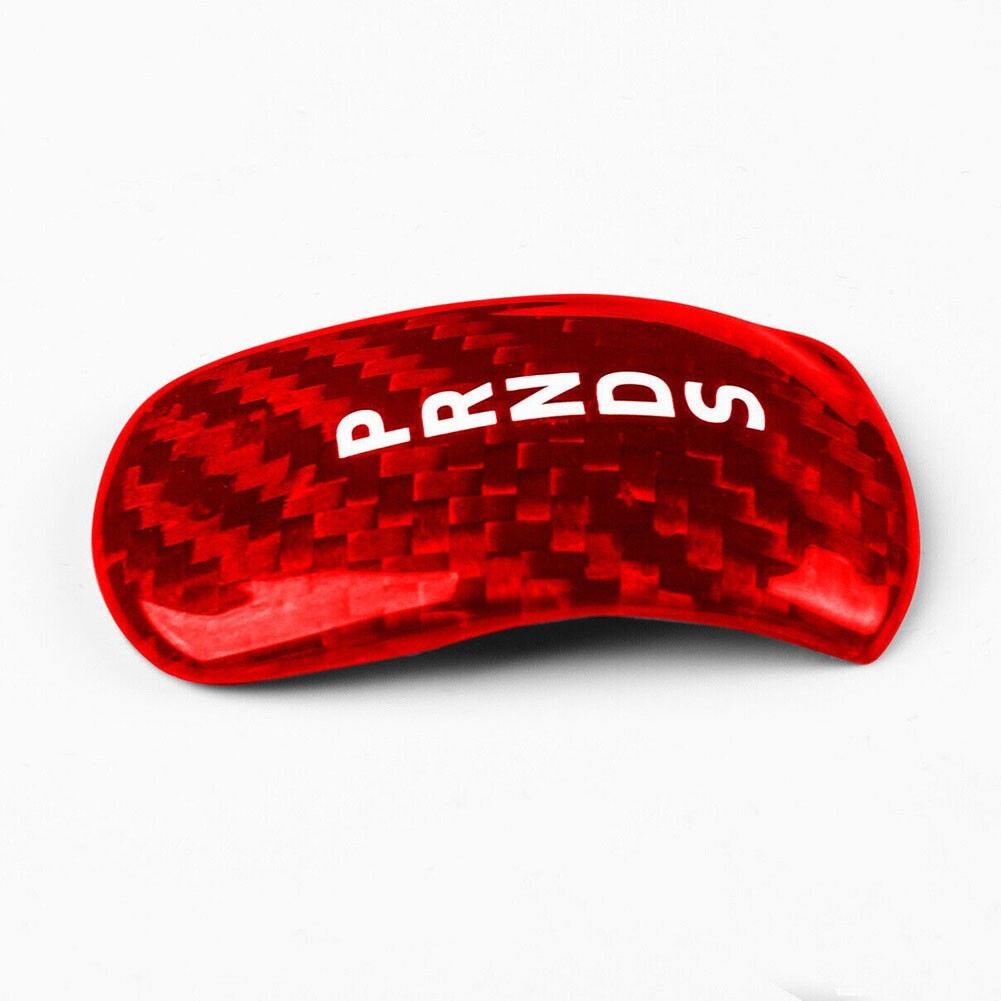 Carbon-Fiber Car Gear Shift Head Knob Cover Trim for Ford for Mustang 2015-2019