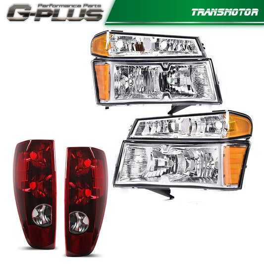 Chrome-encased headlights and taillights suitable for 04-12 for Chevrolet Colorado for GMC for Canyon
