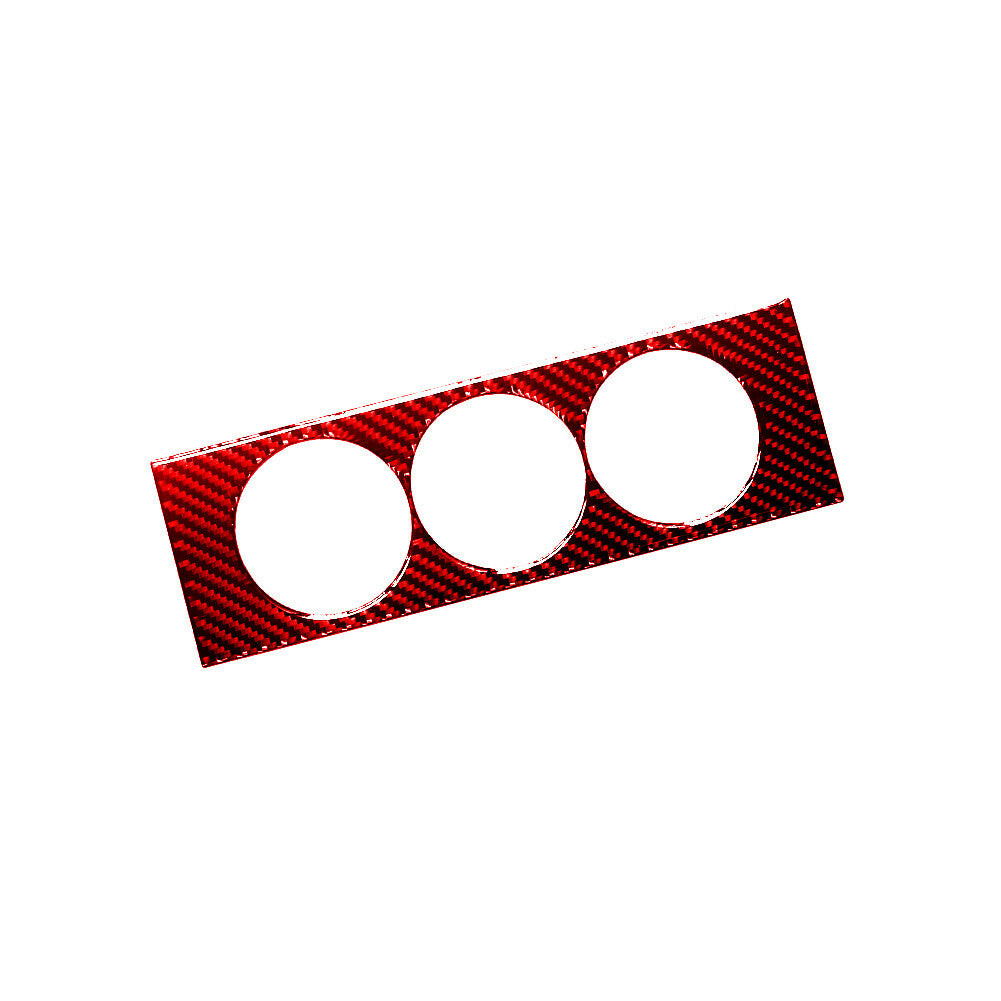 Red Carbon Fiber Climate Control Outer Frame Trim for Jeep for Wrangler 2007-2010