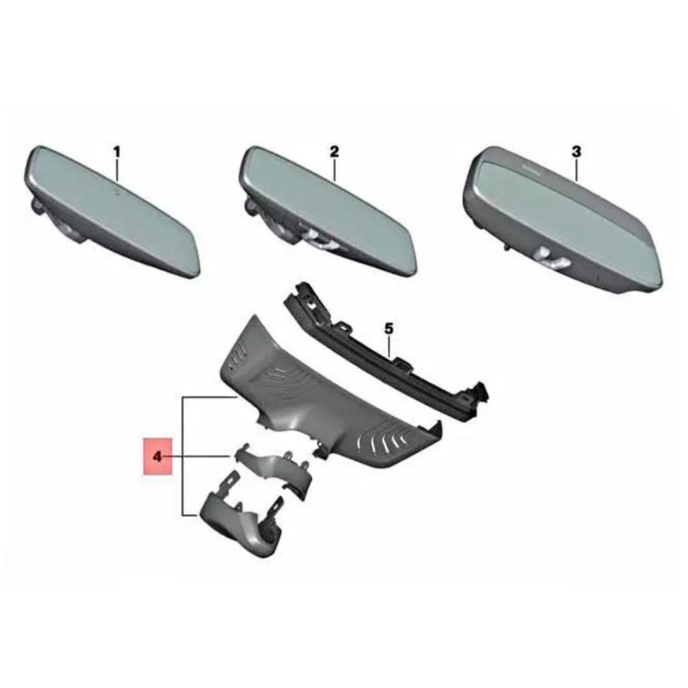 Interior Rear View Mirror for BMW 5 7 M5 F90 G11 G12 G30 G32 15-22