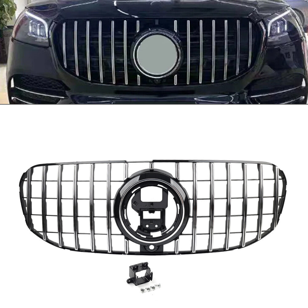 Front Bumper Radiator Hood Diamond Grille for Benz GLS Class X167 2020-2024 2021