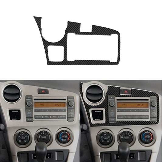 Carbon Fiber Center Console Frame Cover Trim for Toyota Matrix 2009-2014