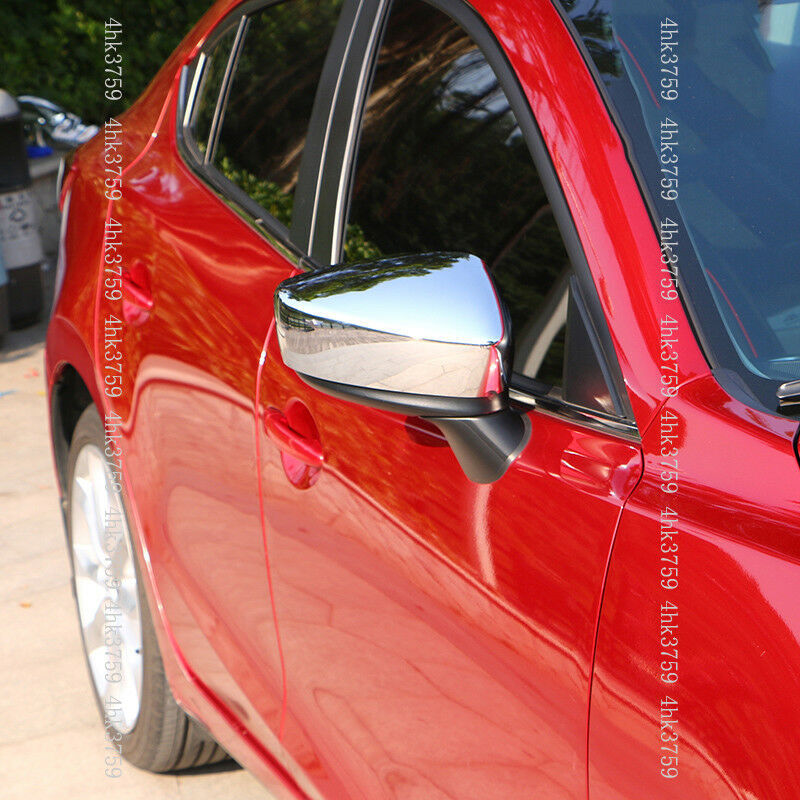 for Mazda 3 M3 Axela 2014-2016 Chrome Rearview Side Door Mirror Covers Trims New