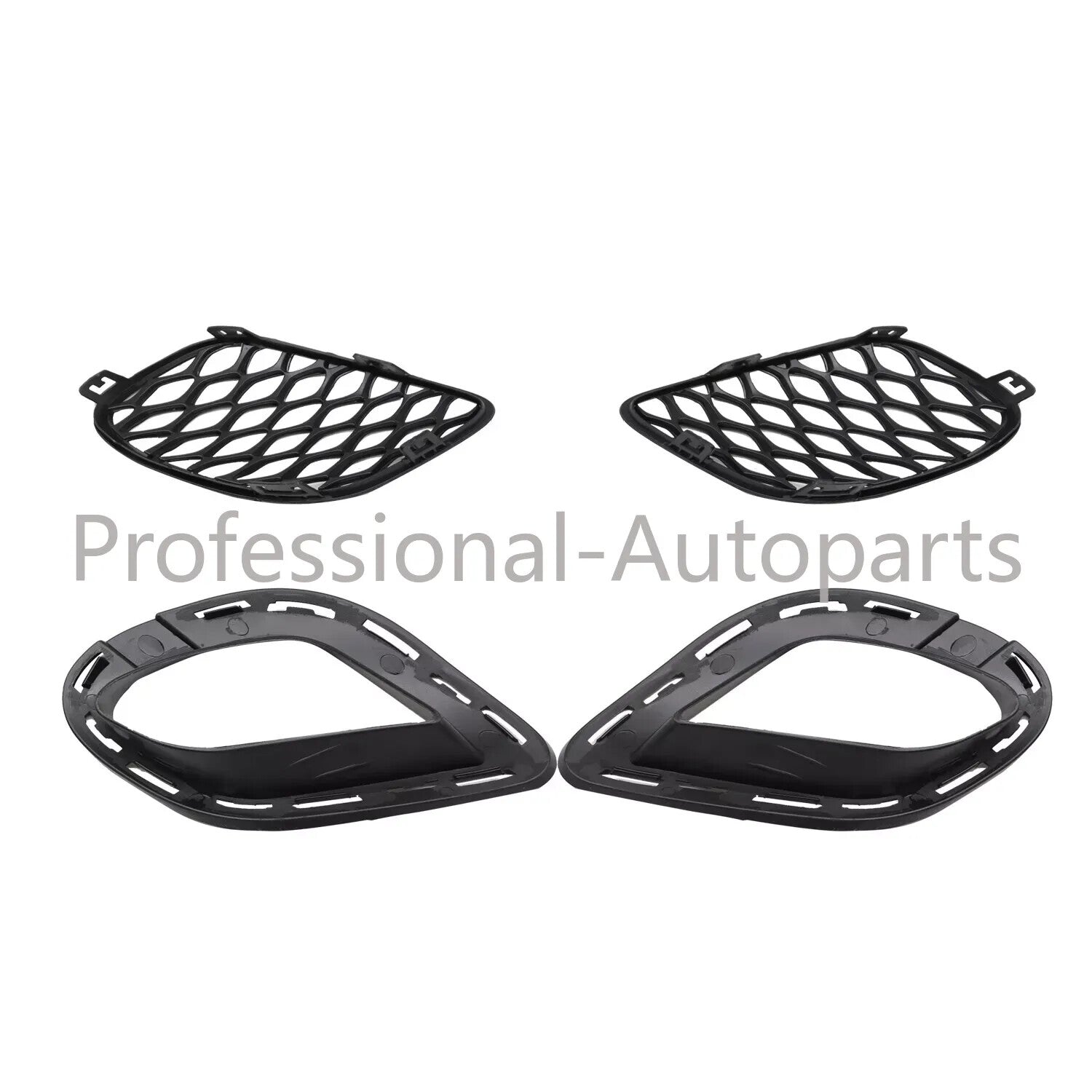 4-piece set of impact-resistant fog light cover covers and brackets for Dodge chargers 2015-2020
