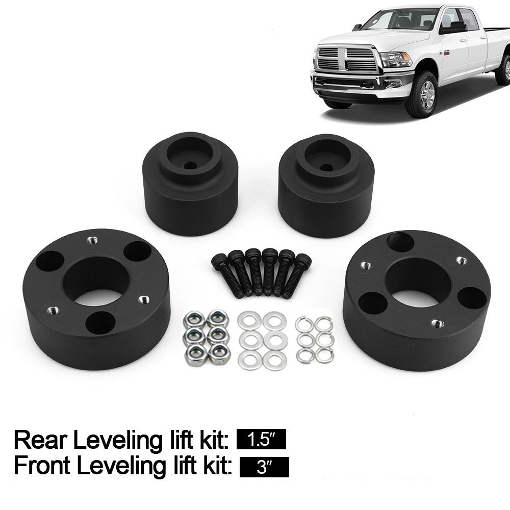3inch Front + 1.5in Rear Full Lift Kit Leveling Kit for Dodge for Ram 1500 4WD 2WD