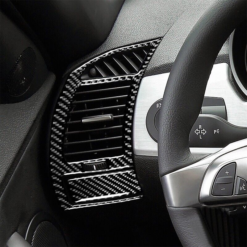 Real Carbon Fiber Car Air Vent Outlet Cover Trim for BMW Z4 E85 2003-2007 2008