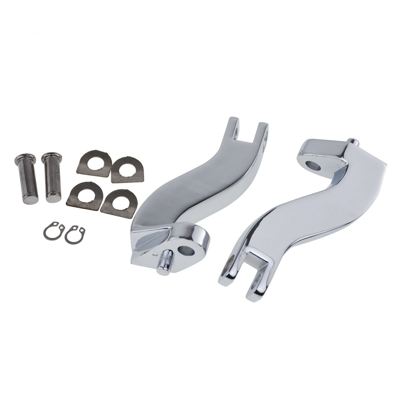 Chrome Passenger Foot Peg Mount Kit for Harley Touring Road Street Glide 93-2024
