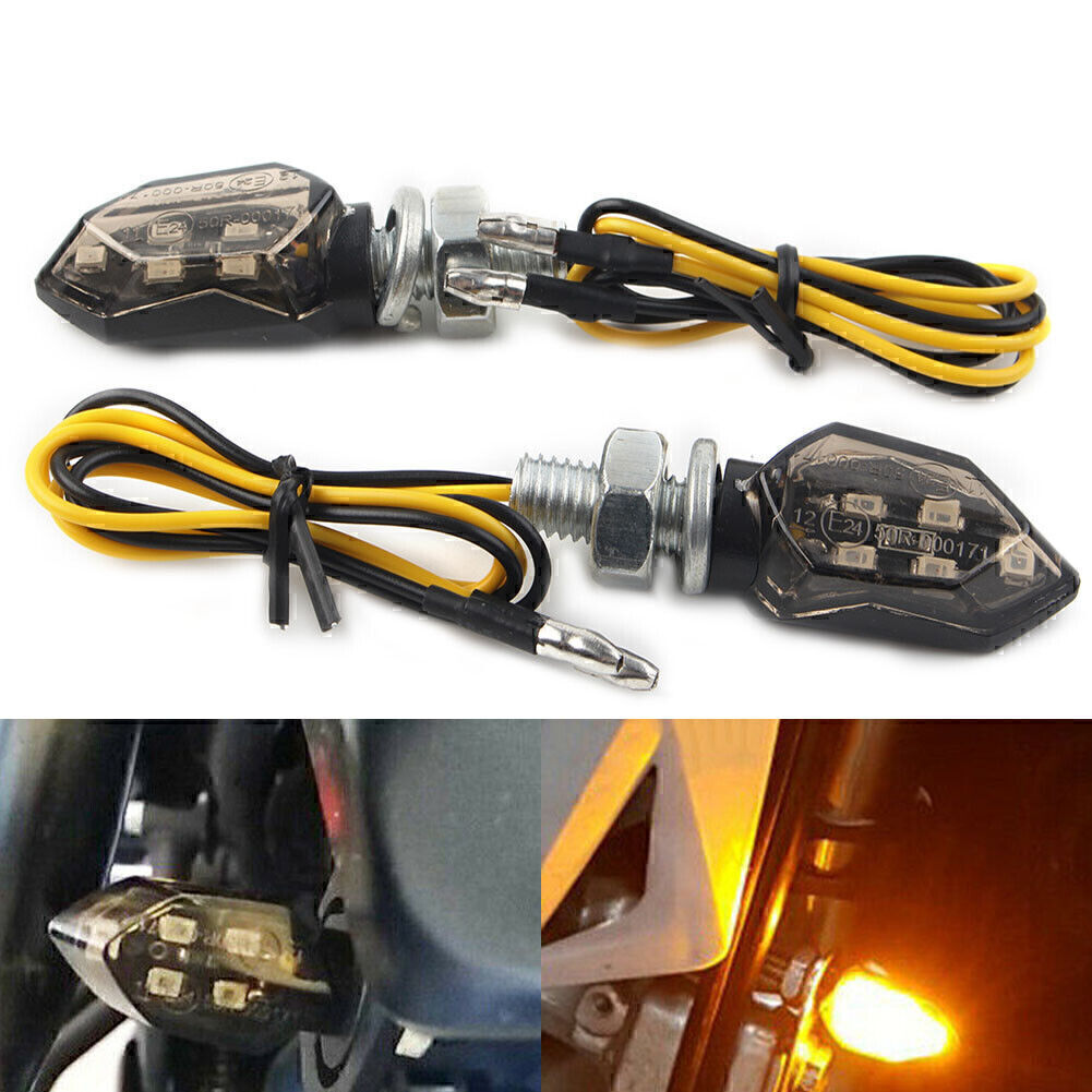 Smoke for Mini 12V LED Turn Signals Blinker Light Indicator Amber Lamp