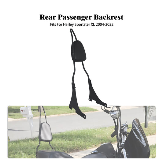 Detachable Passenger Backrest Sissy Bar for Harley Sportster XL 883 1200 04-2022
