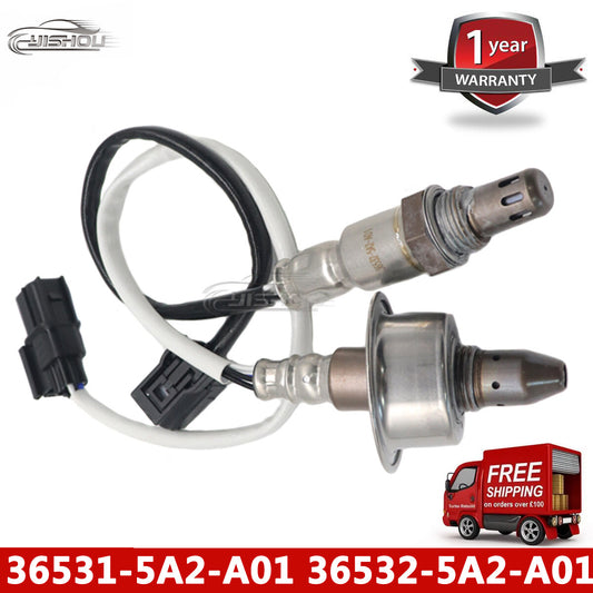 Two-piece set of upstream and downstream O2 oxygen sensors for Honda Accord 2.4L SE EX LX Sport