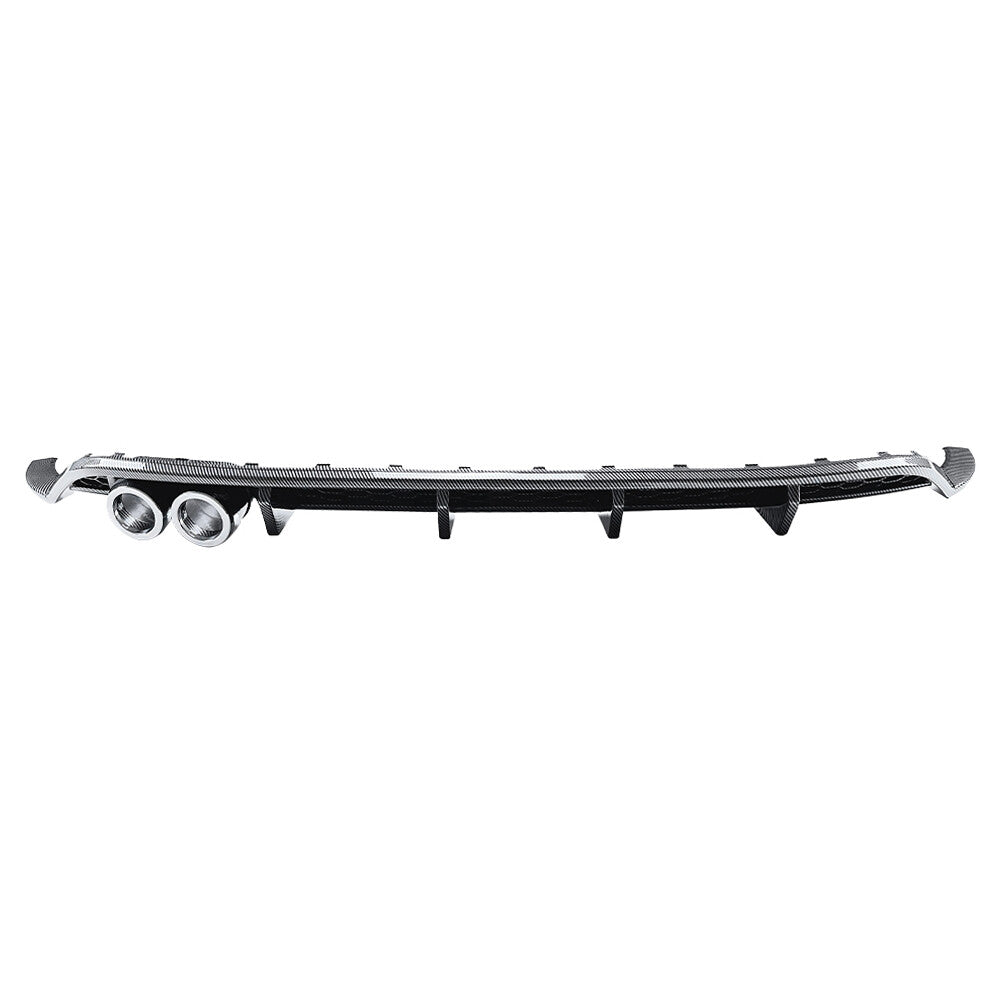Rear Bumper Protector Splitter Spoiler Lip for VW Polo MK6 2019-2024
