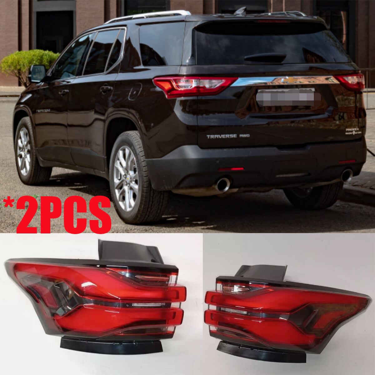 LeftRight LED Tail Light 86785340 Quarter 2874104 For 22-23 for Chevrolet Traverse