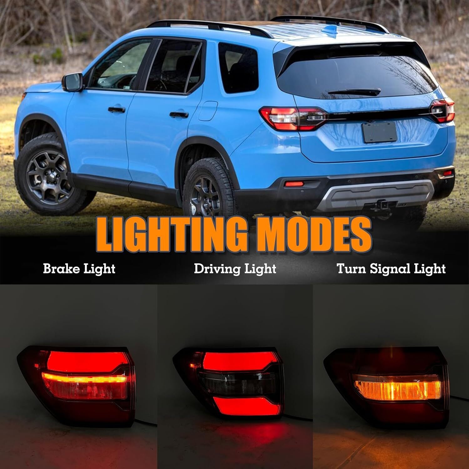 Outer Tail Light LH Driver Left Side For 2023 2024 for Honda Pilot LED Lamps