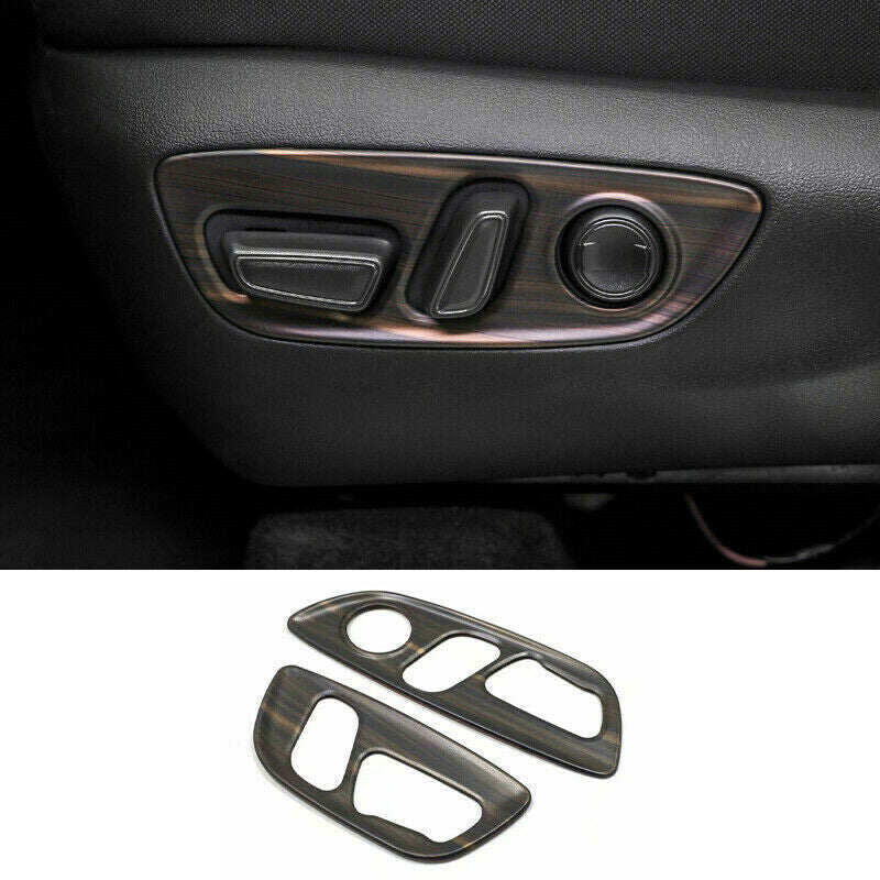 for Toyota Venza 2021-2023 Matte Wood Grain for Seat Button Adjust Panel Trim Covers