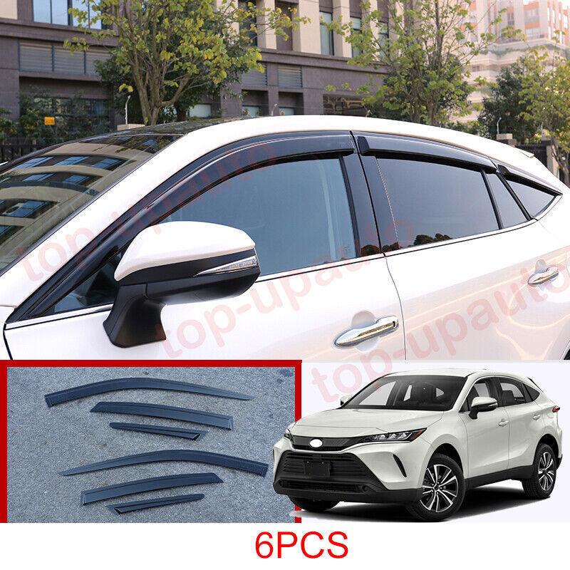for Toyota Venza 2021-24 black Window Wind Visors Sun Rain Guard Vent Deflectors