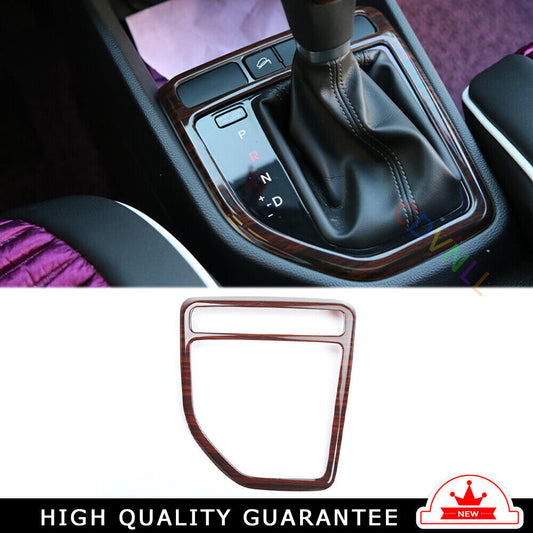 Inner Console Gear Shift Frame Cover Trim 1 for Hyundai IX25 2015-2019 Red Wood