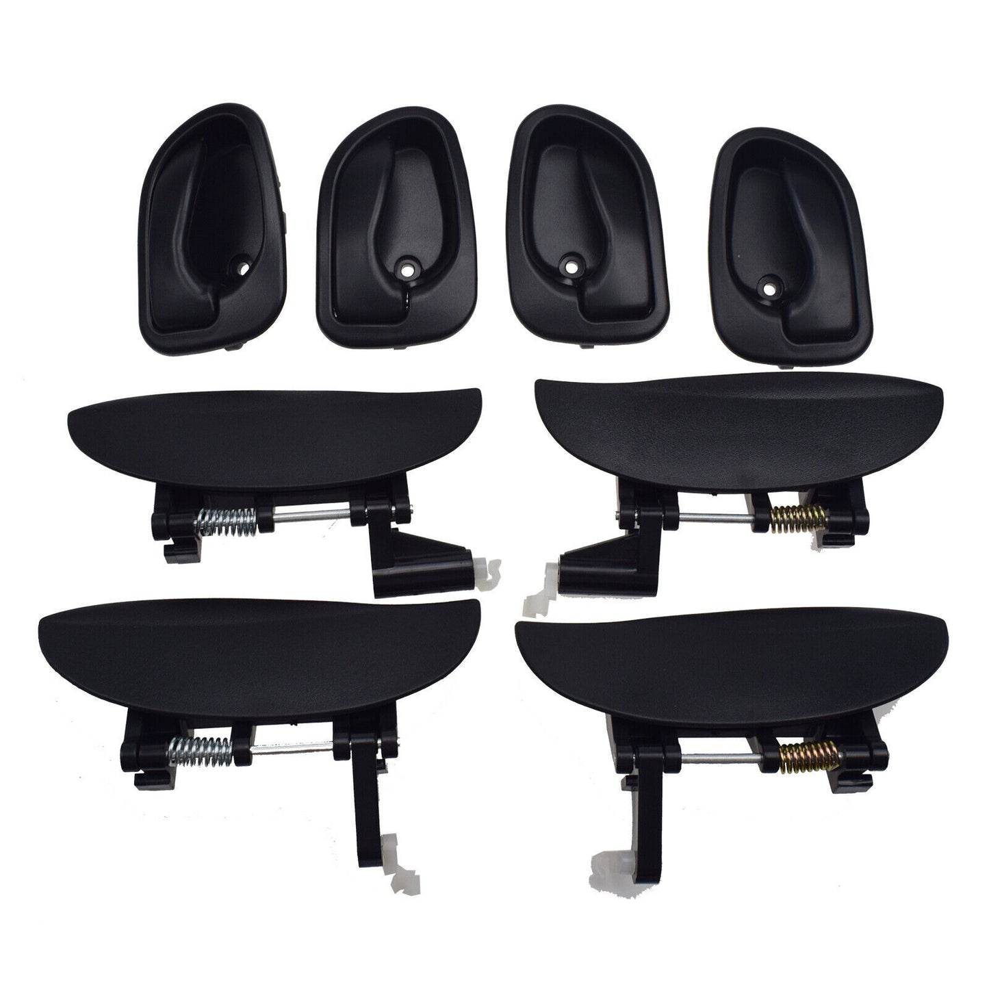 for Hyundai Atos Sanatro 8Pcs Inside Outside Door Handle Front Rear Left Right