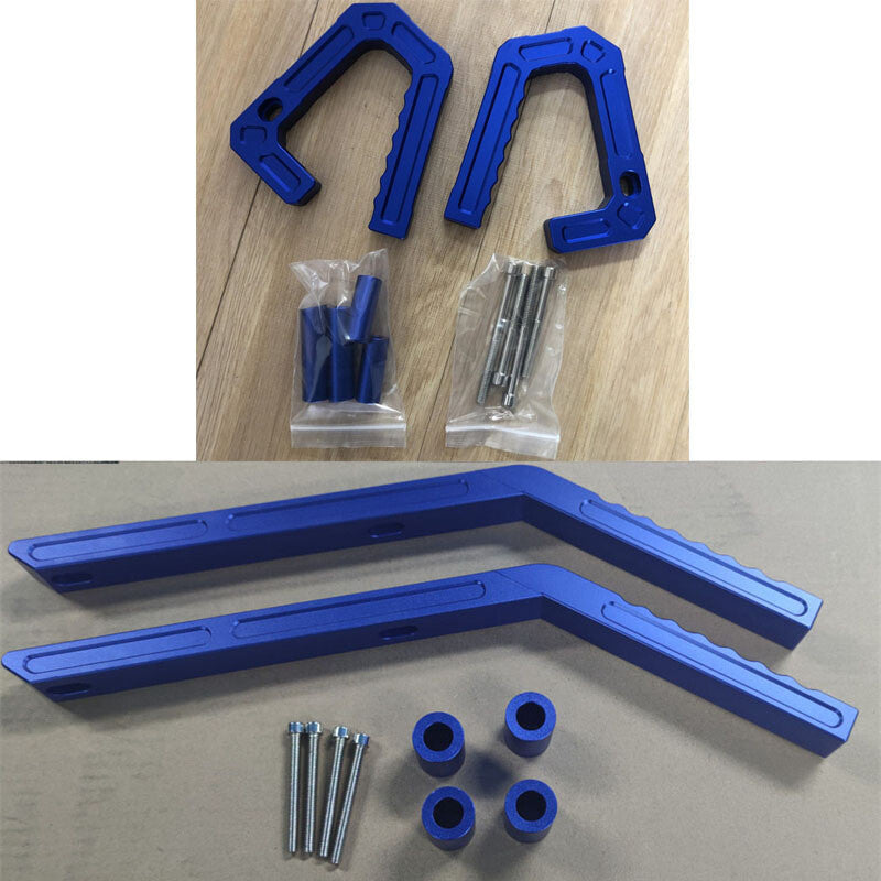 BLUE Front Rear Aluminum Grab Handles Grip Bar for 2007-2018 JK for Jeep for Wrangler
