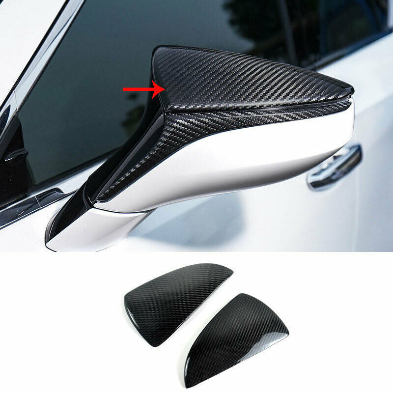 Dry Carbon Fiber Rear View Side Door Mirror Cover for Lexus LS RC LC UX for ES 18+UP