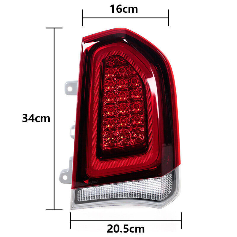 Left Black Tail Light LED Turn Signal Light for Chrysler 300 2015-2023