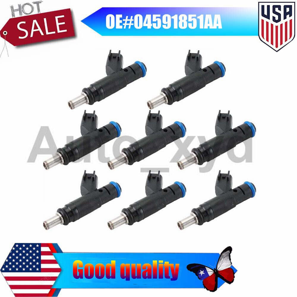 8PCS 04591851AA Fuel Injectors for Chrysler for Dodge Dakota Durango for Jeep Commander
