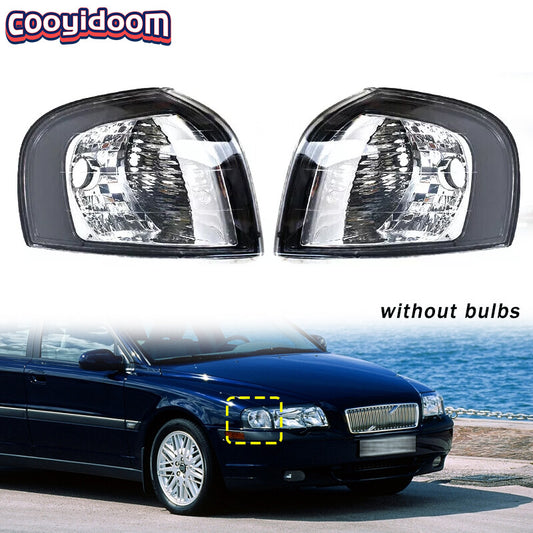 Front Bumper Corner Light Turn Signal Light NO Bulb for Volvo S80 1999-2006