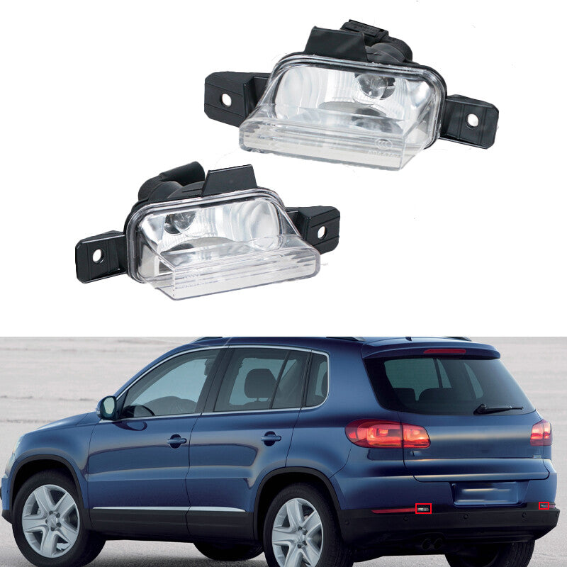 Pair Rear Bumper Reversing Light Brake Signal Lamp for VW for Tiguan 2009-2017