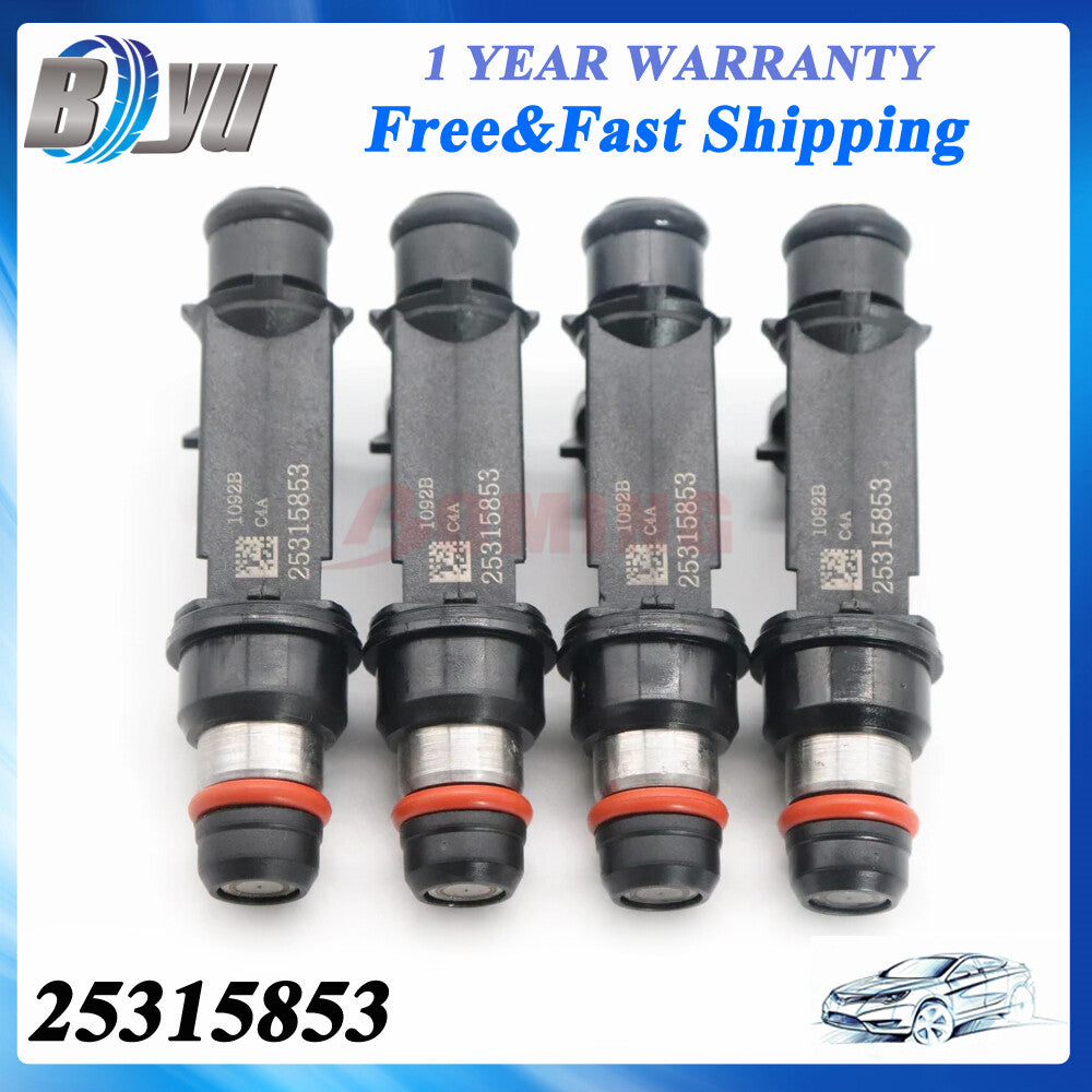 4 x Fuel Injectors 25315853 for Chevrolet Aveo 2004-2006 1.6L L4 96386780