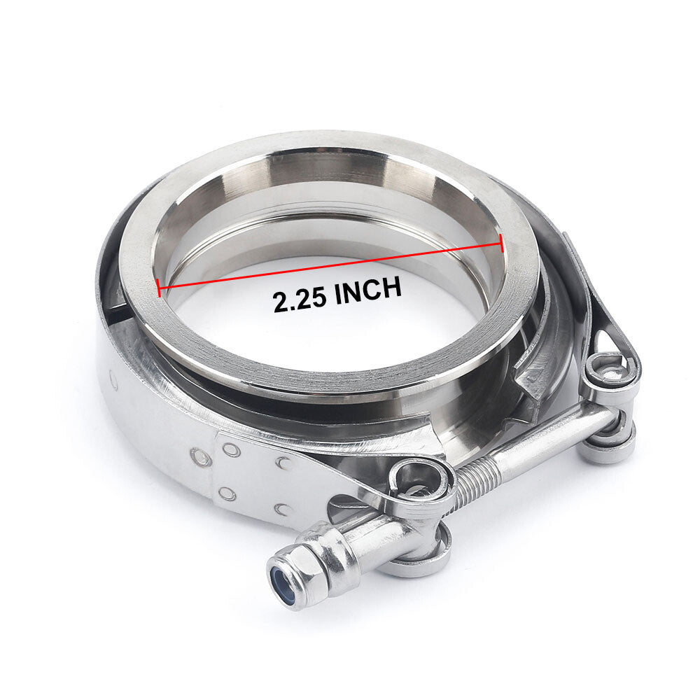 2.25 2.25 Inch Stainless Steel V-Band FlangeClamp Kit for Turbo Exhaust Pipes