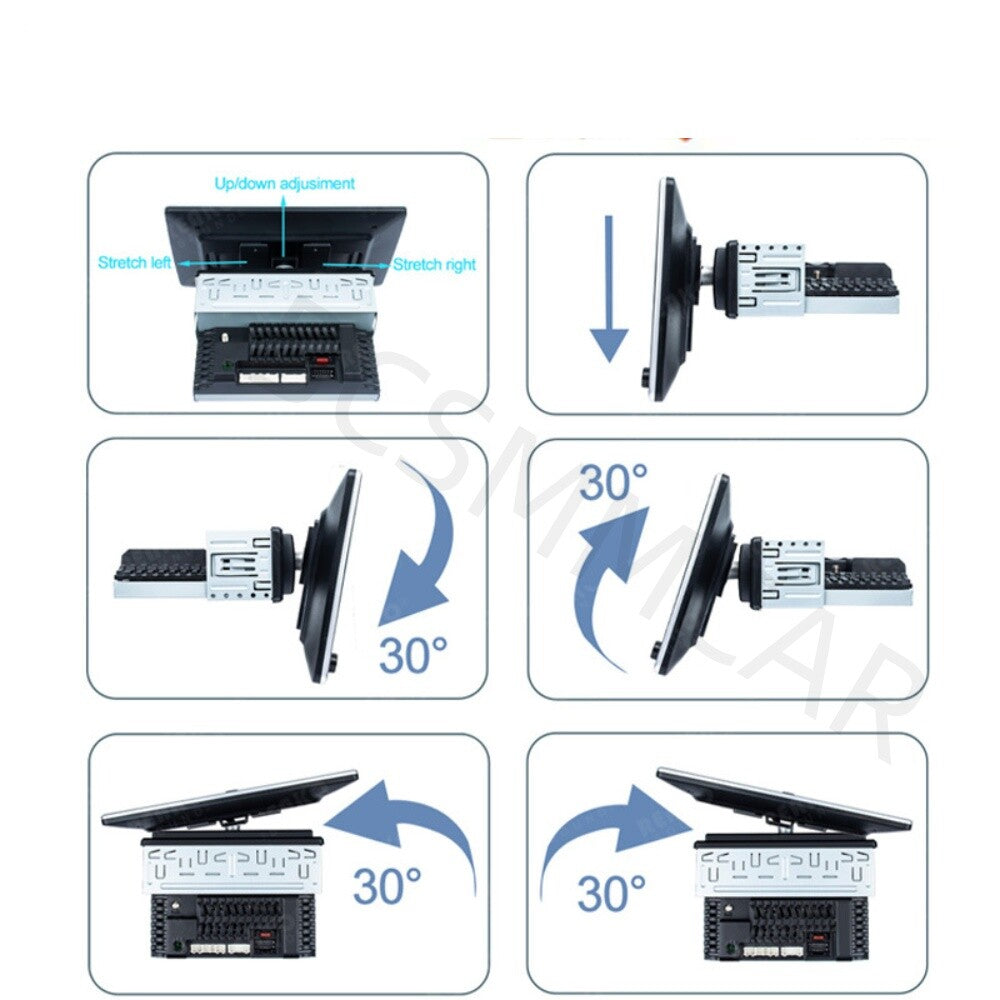 Carplay Adapter Wireless 10in Touch Screen Multimedia Player GPS Wifi Android 12