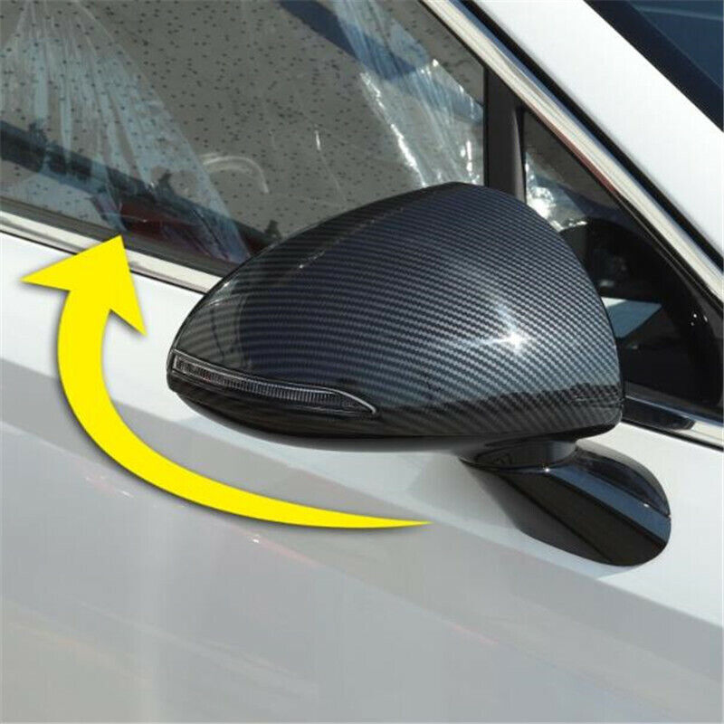 2PCS Carbon Fiber Side Rearview Mirror Cover Trim for Hyundai Sonata 2020-2022