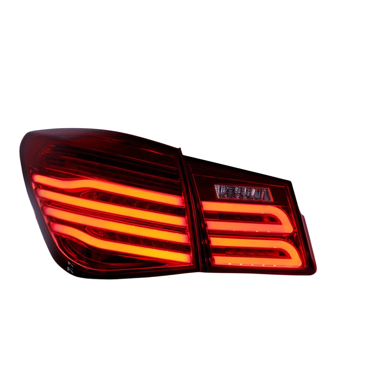 for Chevrolet for Cruze taillights 2009 - 2015: Red LED turn signals (dynamic).