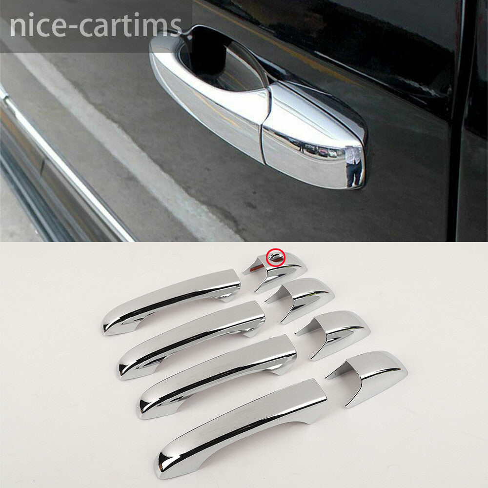 8¡ÁChrome ABS Side Door Handle Panel Cover for Jeep Patriot 2011-2016 Accessories